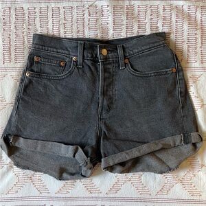 Levi's Classic Black/Grey Denim Shorts